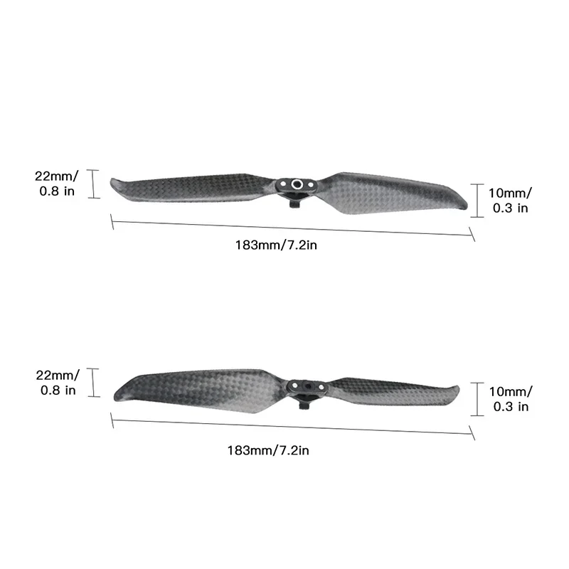 4pcs Propellers Carbon Fiber Blade 7238F Propellers Holder for DJI Mavic Air 2S / Mavic Air 2 Drone Accessories