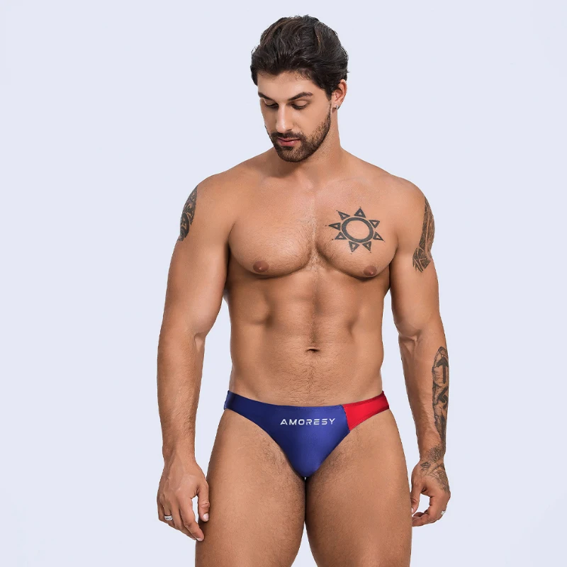 Maillot de bain brillant pour hommes, Spandex, mode Sexy, Style plage de vacances, slips de sous-vêtements pour hommes Spa