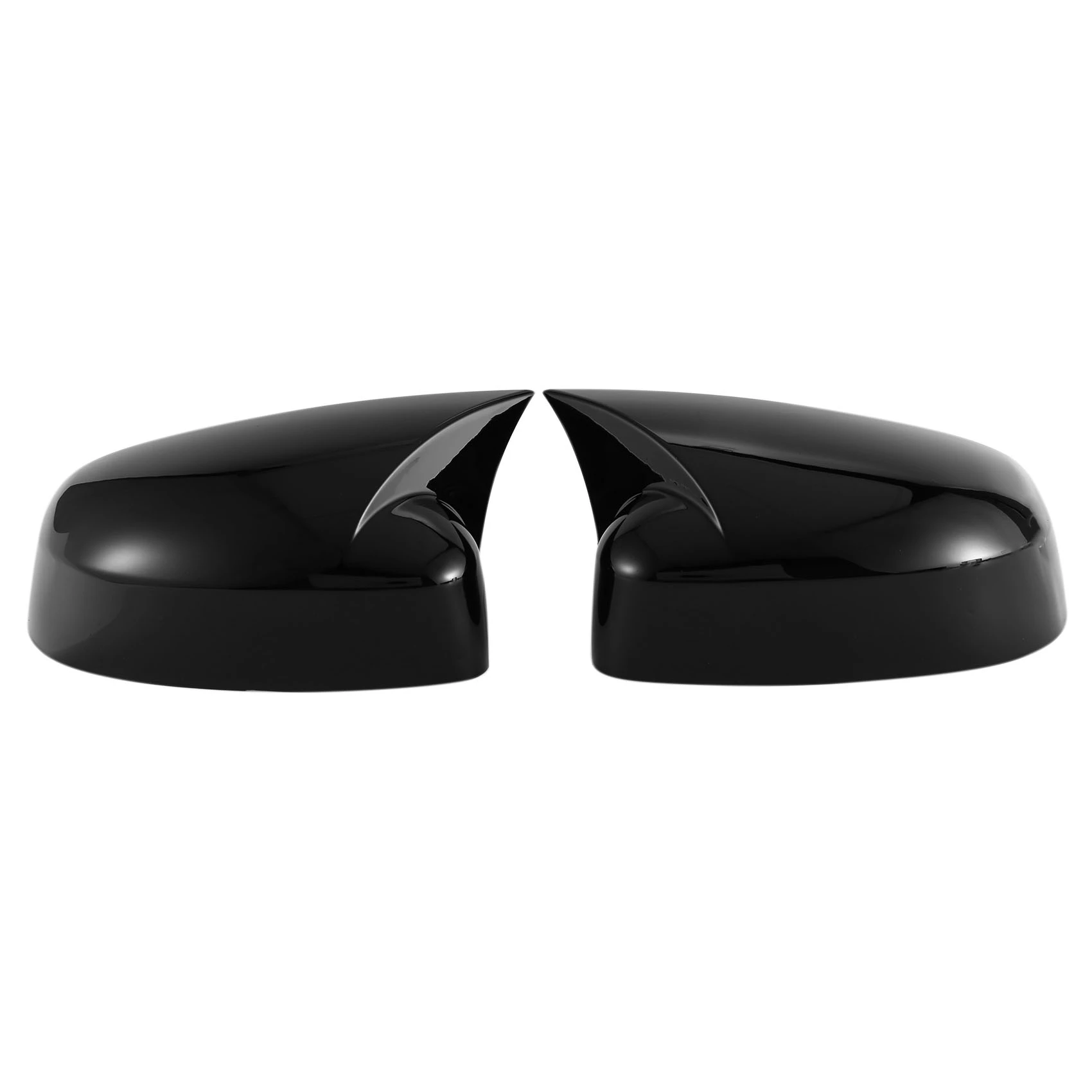 

Car Glossy Black Ox Horn Rearview Side Glass Mirror Cover Trim Frame Side Mirror Caps for Ford Focus MK3