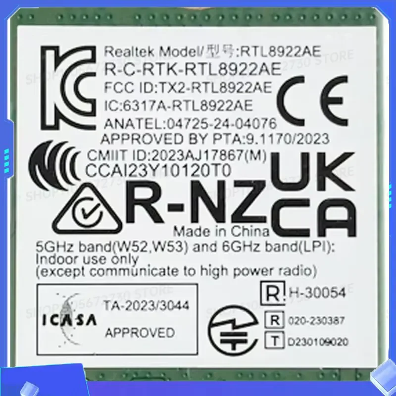 for BB 2026 Wifi7 Tri Band Rtl8922Ae M.2 5GHz 6GHz Gigabit Wifi Bluetooth 5.4 Notebook Network Accessory Communication