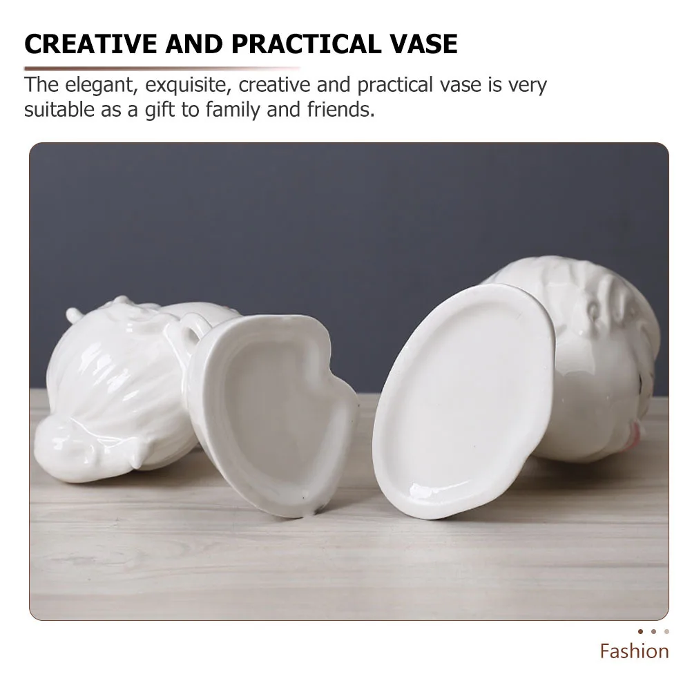 

1Pcs Ceramic Vase Fine Detail Artistic Statue Home Decor Elegant Style Practical Comfortable Atmosphere
