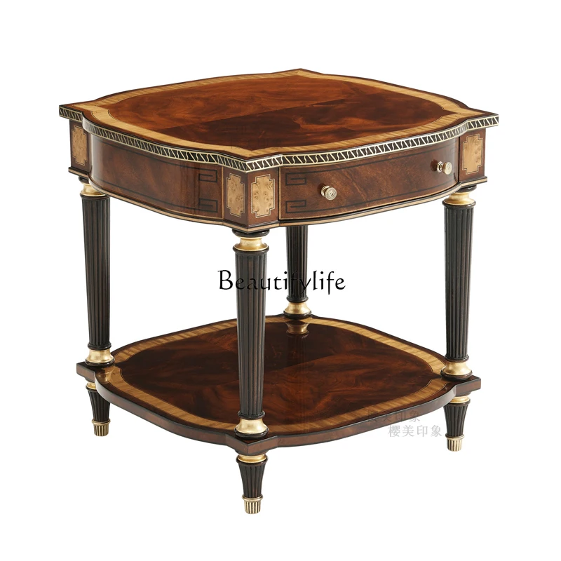 Alexander living room sofa side few English solid wood neoclassical coffee table