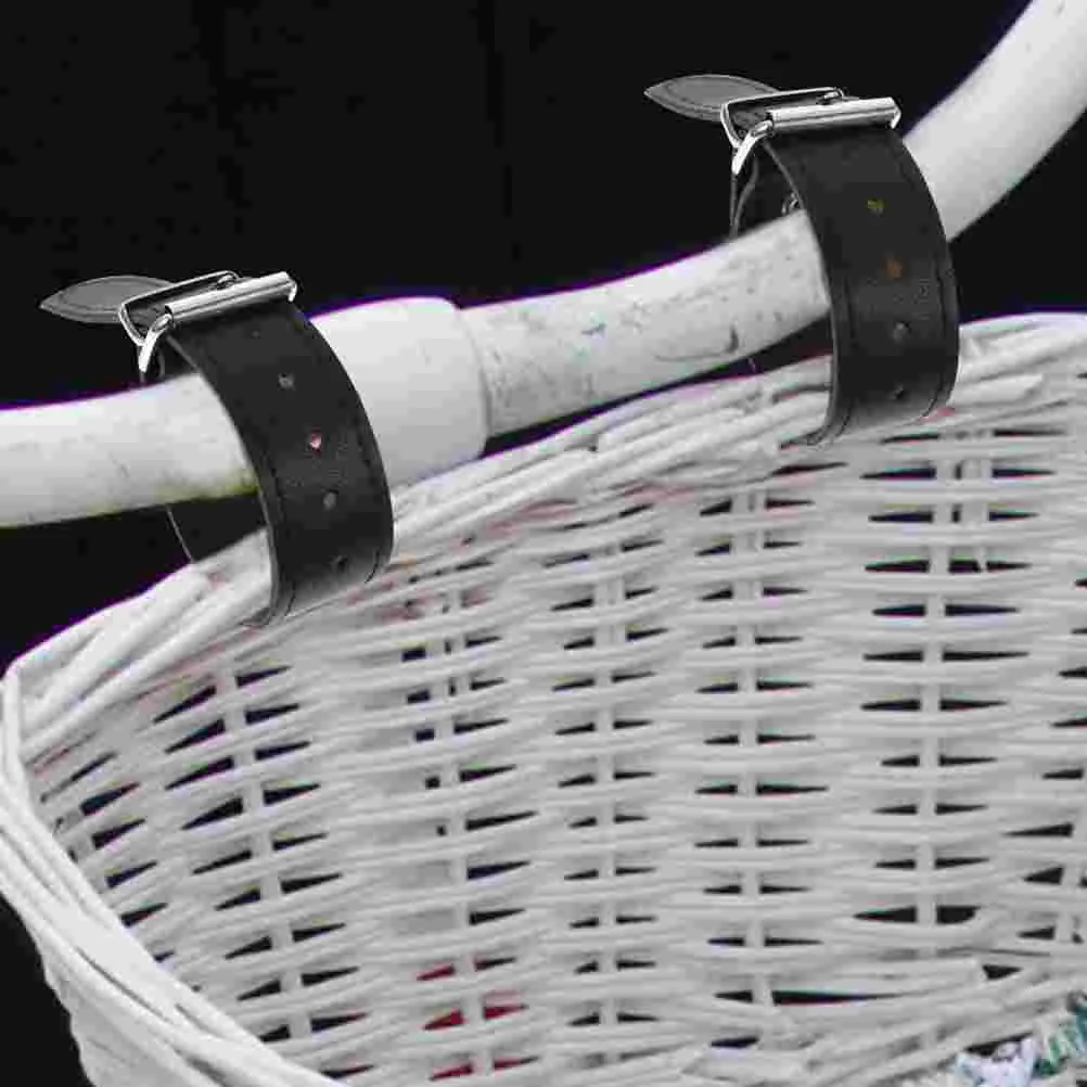 

Bike Basket Straps Kid Container Belt Cargo Detachable Cycling Front Hook Bicycles