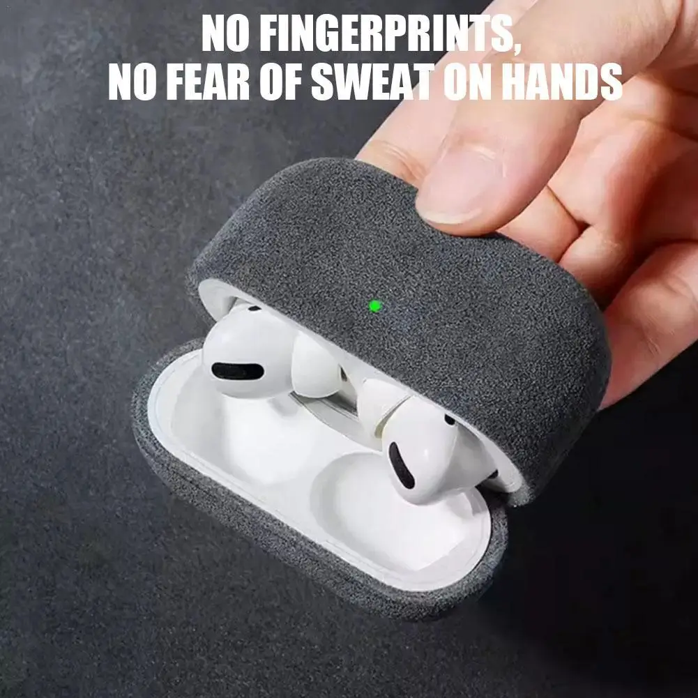 

Italian Luxury Suede Leather Case For Airpods 4 Artificial Leather All Inclusive Case For Airpods 4 Case Wireless Charge