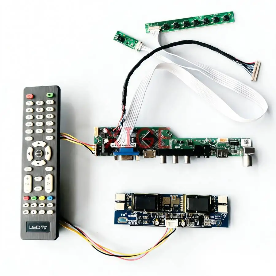 

Screen Drive Board Fit TX38D14VC0CAA AA121XJ01 HSD150MX19 TFTMD38140CBA 4-CCFL USB+AV+VGA+HDMI 1024*768 1024x768 20 Pin LVDS Kit