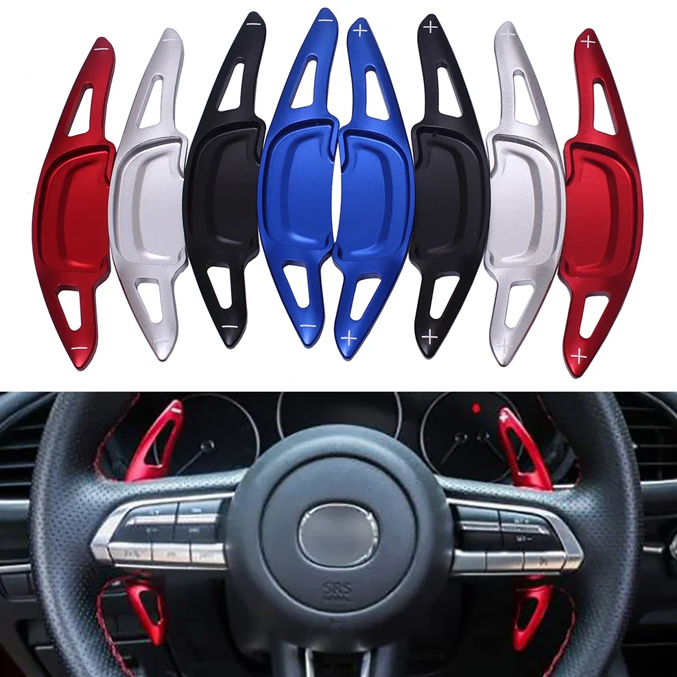 

For Mazda Mazda3 Axela CX30 CX-30 2020 2021 Aluminum Car Shift Paddles Steering Wheel Paddles Extension DSG Styling 2pcs