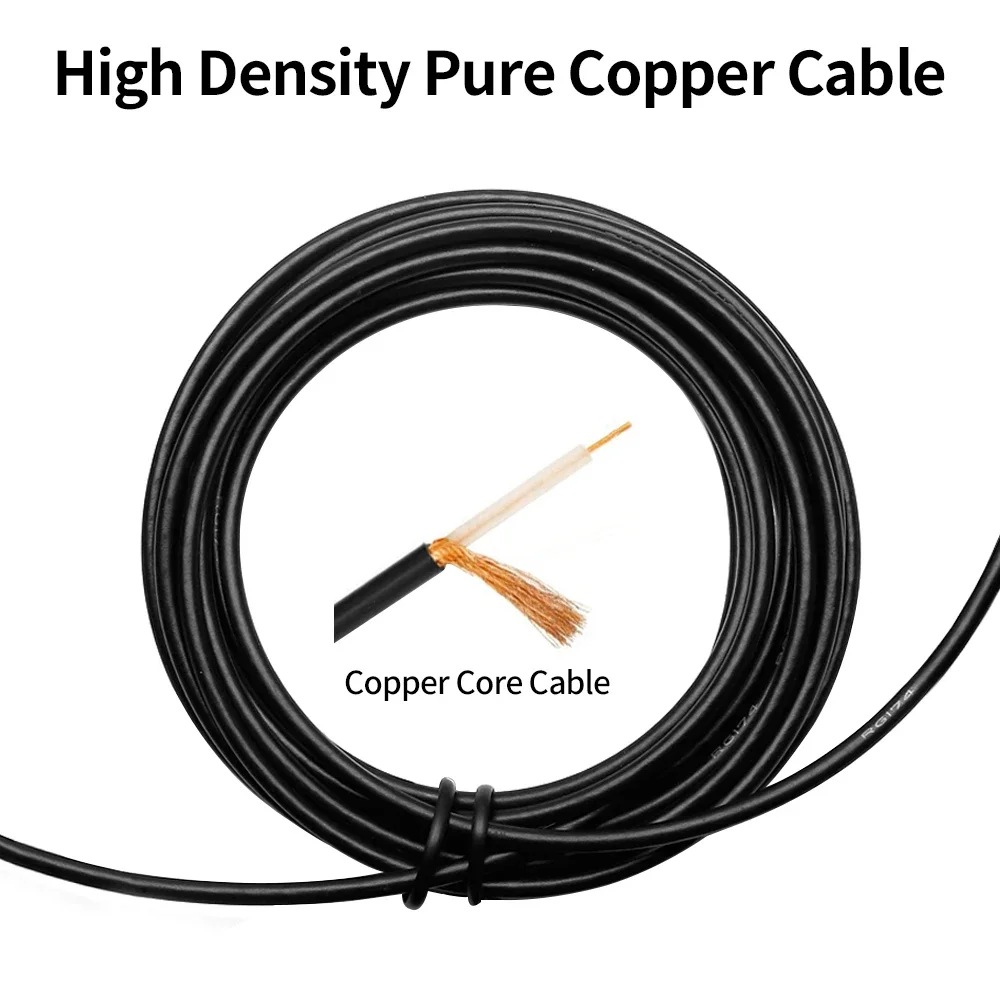 High Gain 5G 4G WWAN LTE Module Modem Antenna 600-6000Mhz with 4 SMA Male Connectors 1.5M RG174 Extension Cable Magnetic Sucker