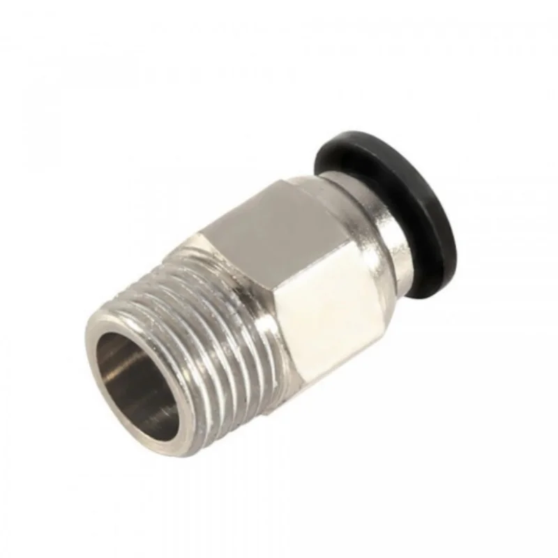10Pcs PC4-M10 External Thread Male Straight Pneumatic Connector PTFE Tube Push in Quick Fittings Fit for E3D V6 3D Printer