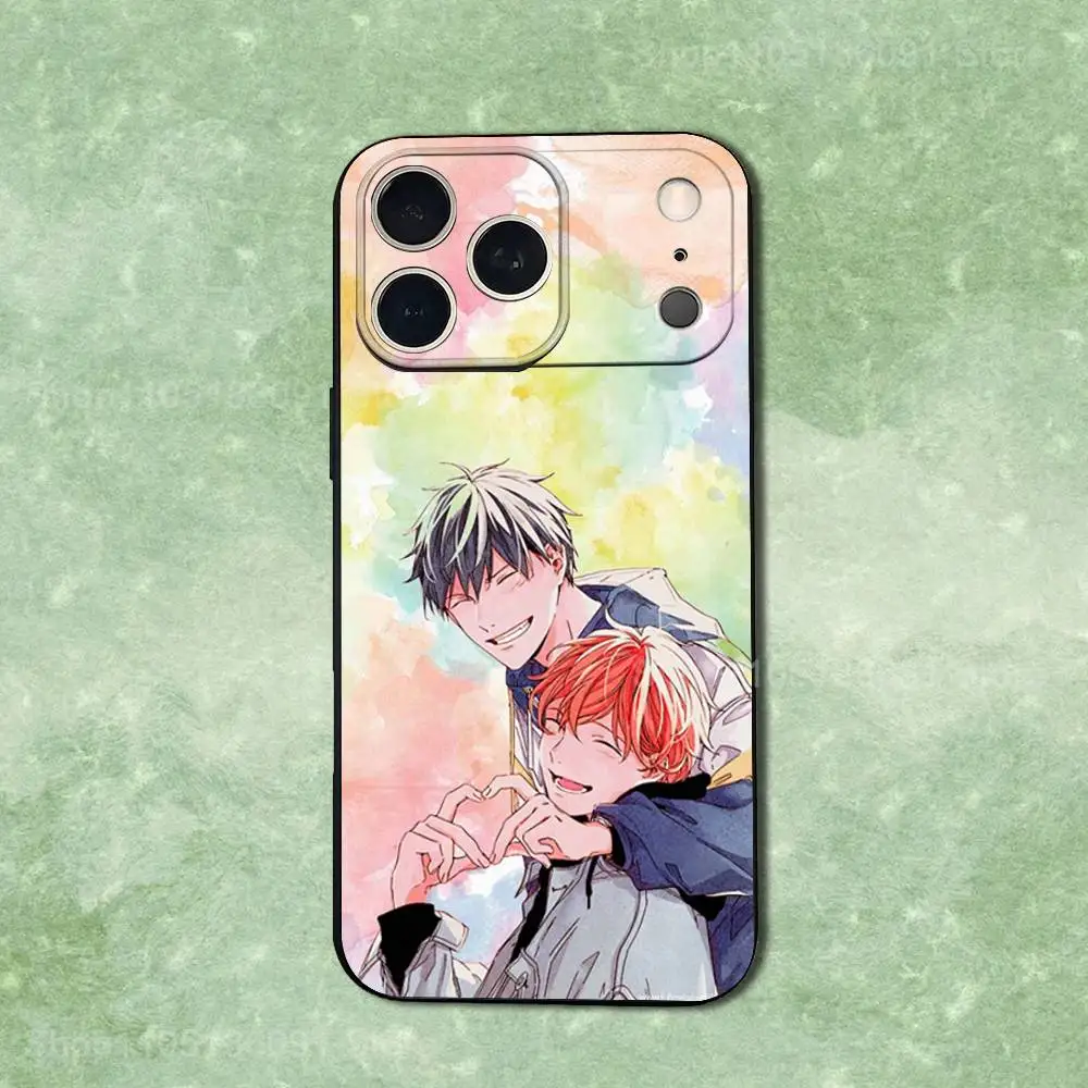 Capa de telefone fofa G-Givens Anime para iPhone 14,13,17,12,11,16,15,Plus,Pro Max, XS, X, XR, SE, Mini, capa preta de silicone macio
