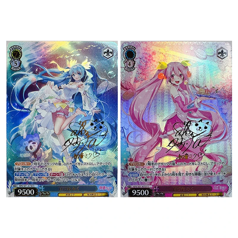 อะนิเมะเทพธิดา Story DIY ACG Weiss Schwarz การหักเหโต๊ะเกมสะสมการ์ด Hatsune Miku ของเล่นเด็กของขวัญวันเกิด