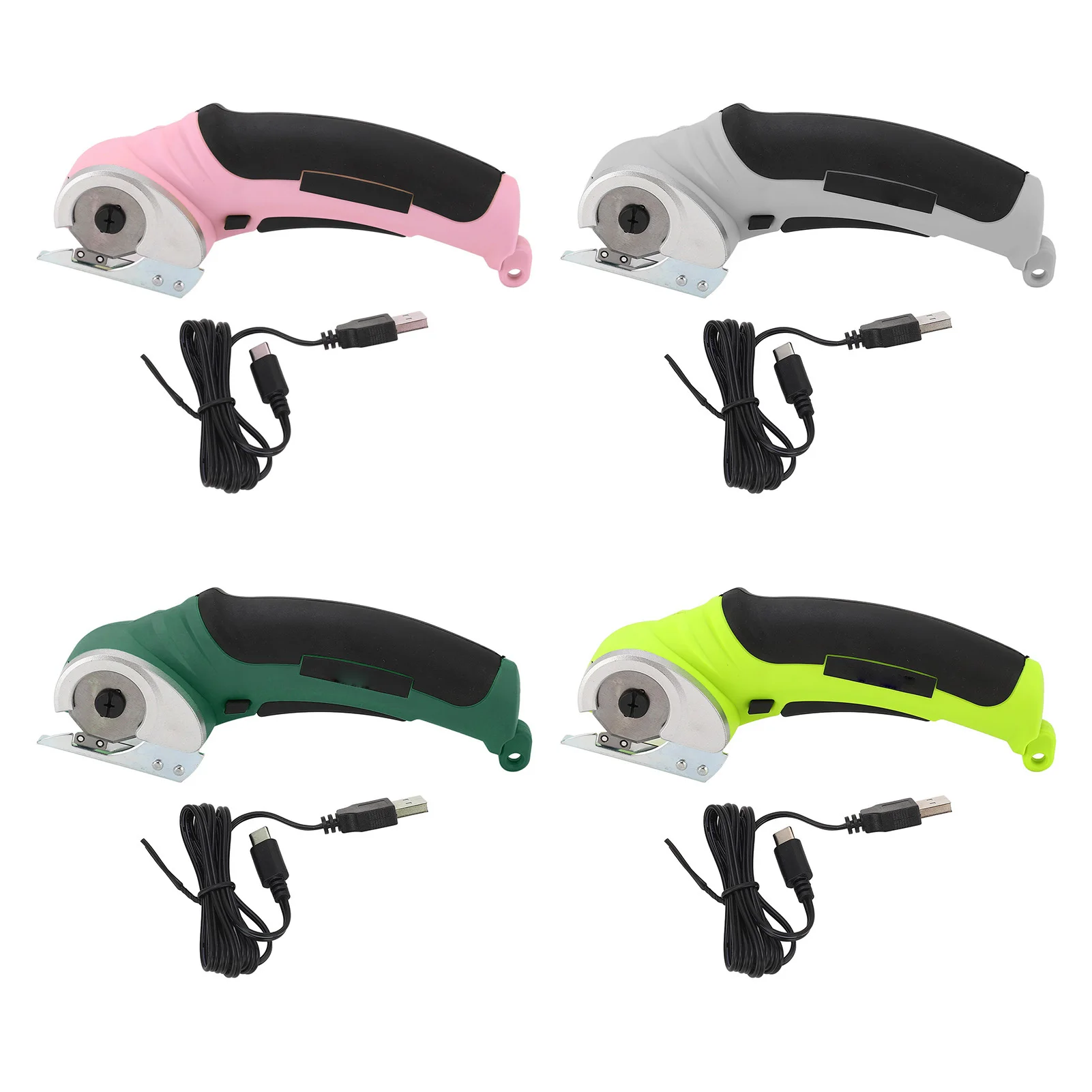 4.2V Cordless Electric Scissors Usb Rechargeable Cutter Handheld Fabric Cutter 240RPM Rechargeable Tool for Carpet Sponge