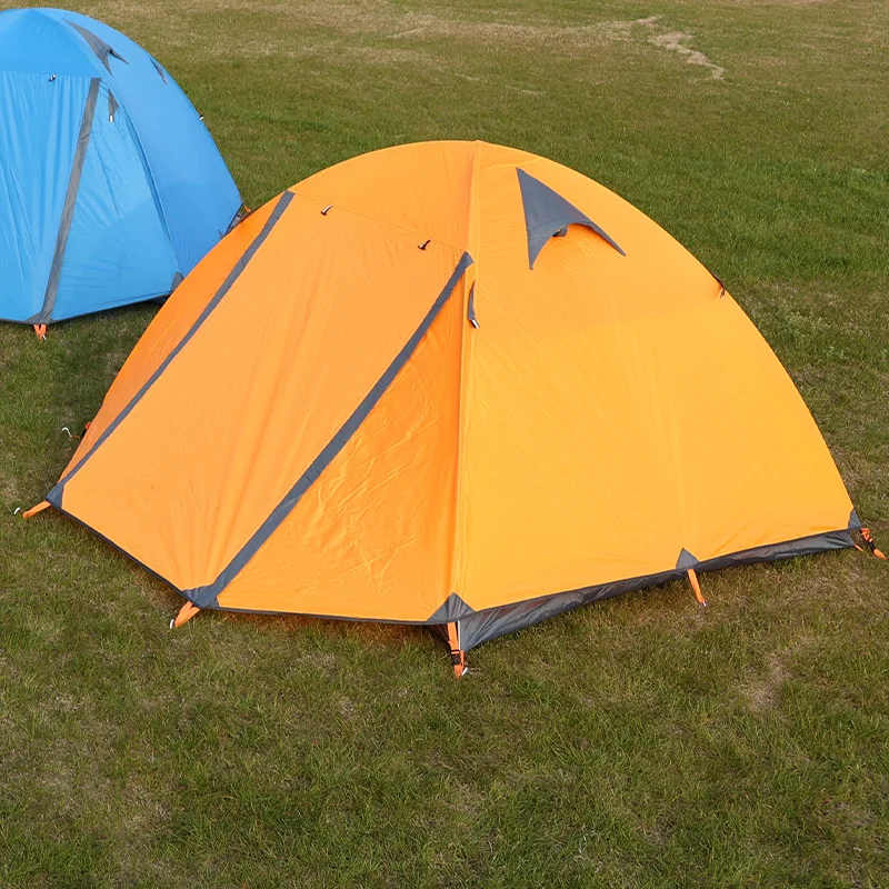 

Outdoor tent 2-3 people camping, windproof and rainstorm-proof professional grade aluminum pole hiking mountaineering tent