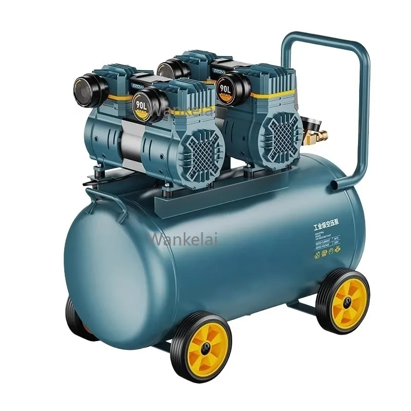 Silent 30L 1500W 8Bar Oil-Free Air Compressor High Pressure Compact Quiet Electric Air Compressor for Home Garage