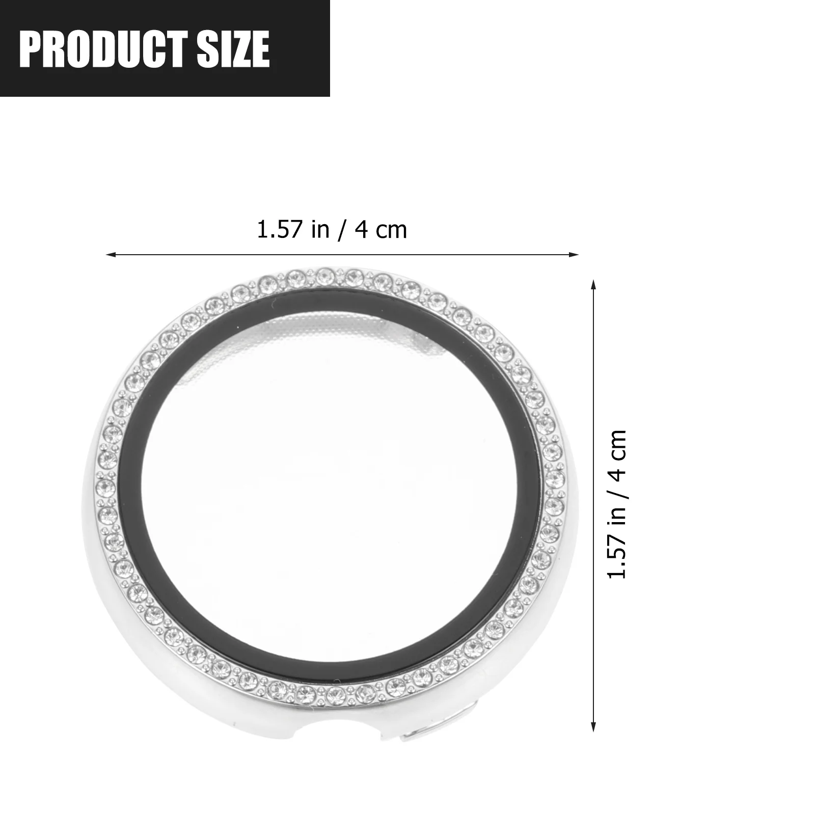 

Elegant Rhinestone Watch Screen Protector Case for Watch Full Edge Coverage Smartwatch Cover Protective Shell
