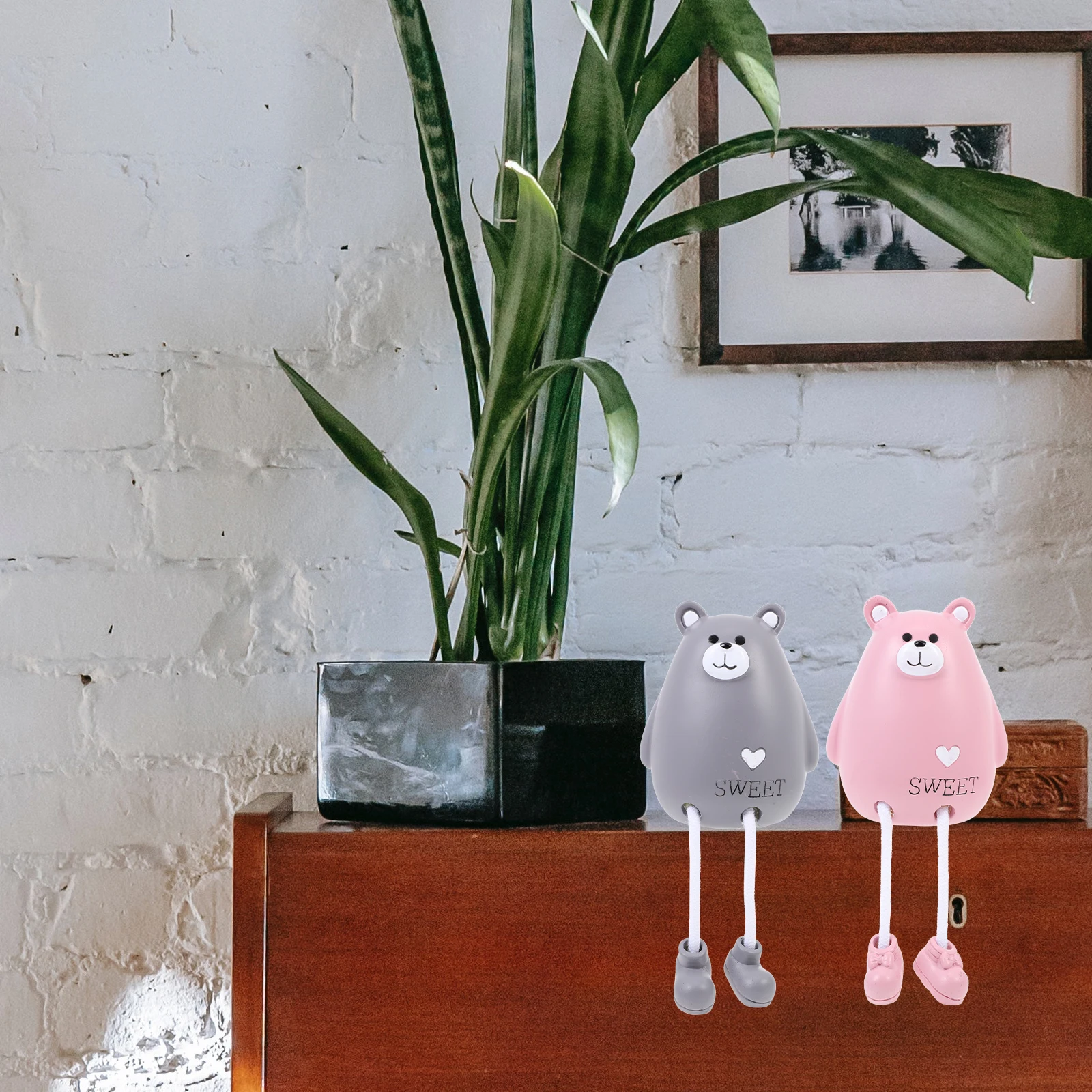 

1Pair Resin Hanging Feet Decorative Craft for Living Room Bedroom Indoor Space Thanksgiving New Year Present Resin Animal