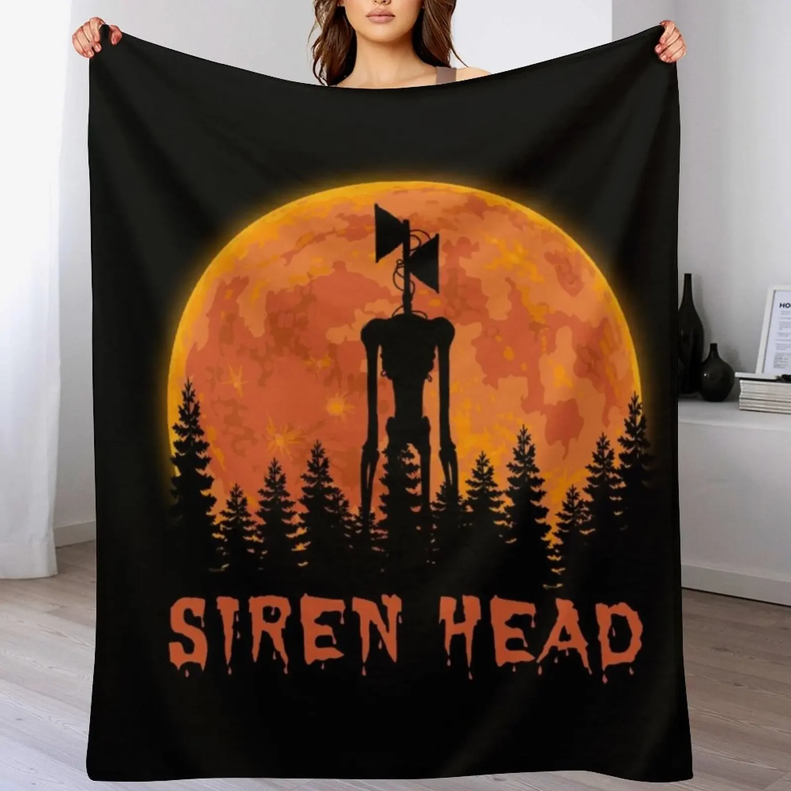 

Siren Head Throw Blanket Stuffeds Decorative Sofas Luxury Thicken Soft Plush Plaid Blankets