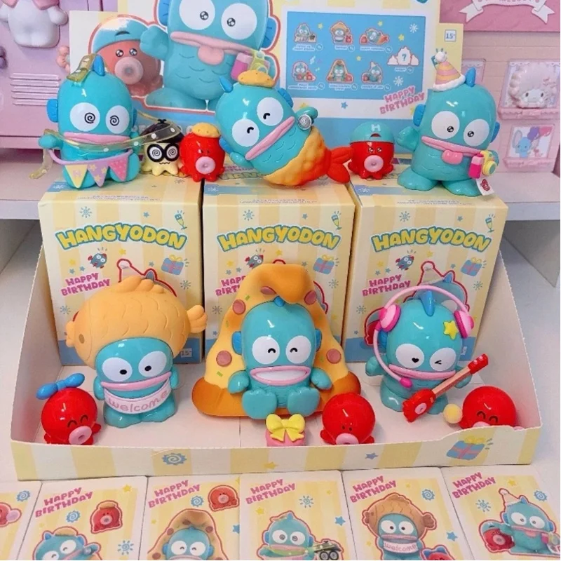 

New Authentic Half-Fish Man Birthday Joy Series Cute Desktop Ornament Doll Collectible Girls Birthday Gift Trendy Blind Box Toy