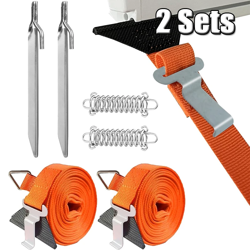 RV Caravan Cargo Straps With Buckle Awning Canopy Tie-Down Belt Kits For Thule Fiamma RV Metal Strong Ratchet Fixing Belt Mutil
