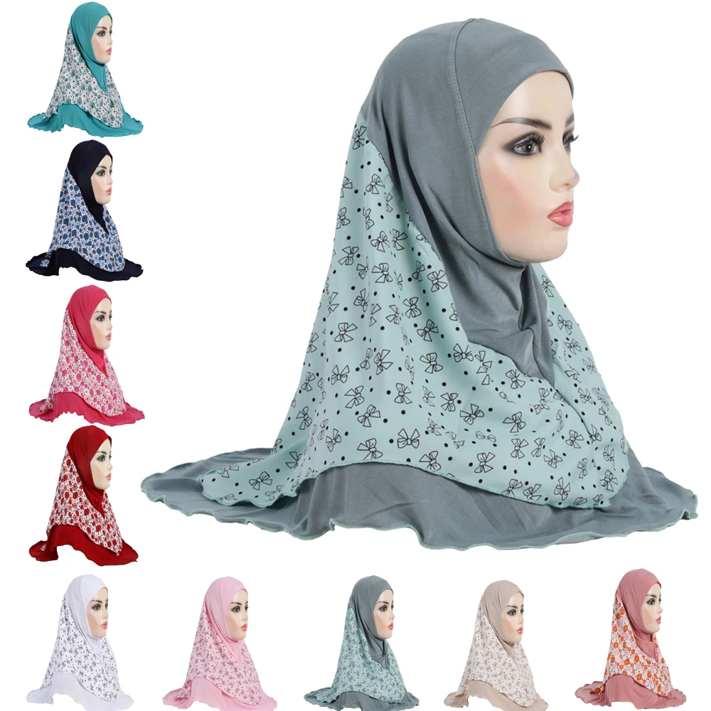 

Pull On Instant Hijab For Women Girls Muslim Print Bonnet Turban Hat Islamic Prayer Malaysia Headwrap Shawl Headscarf Chemo Caps