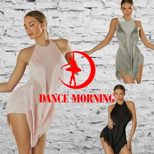 ZYM ラテンダンスドレス女性セクシーな競技服フリンジドレスチャチャルンバサンバダンスパフォーマンス服 25046