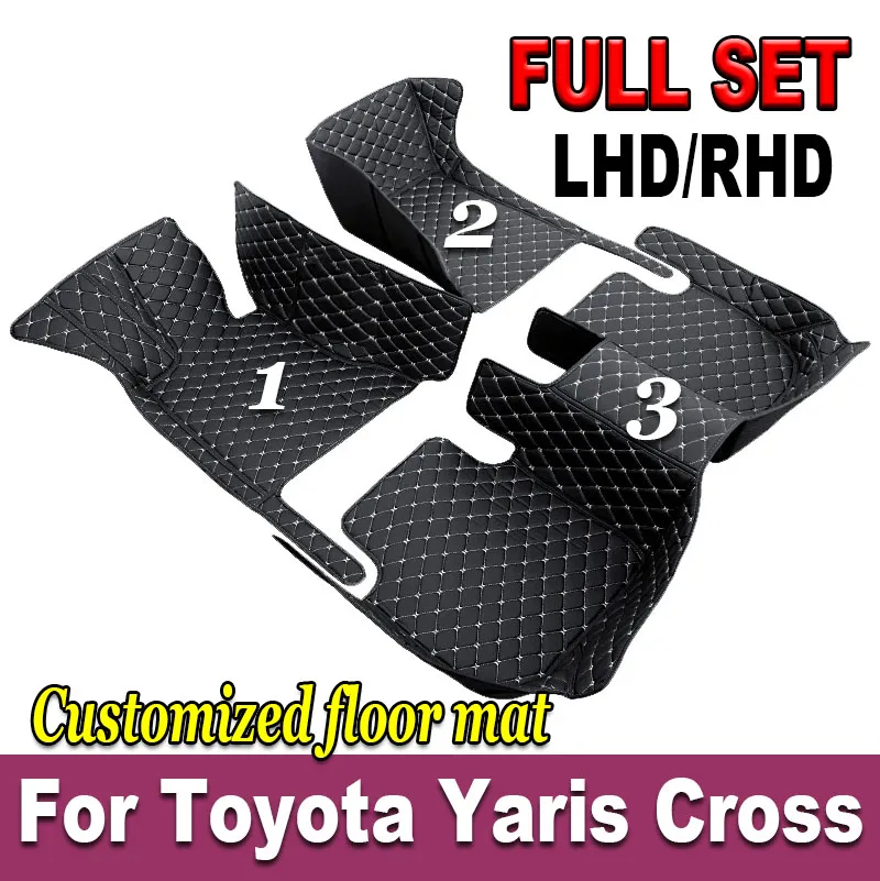 Non-hybrid Vehicle Car Floor Mats For Toyota Yaris Cross Yarisu Kurosu XP210 2021 2022 2023 Waterproof Pads Car Accessories 2012