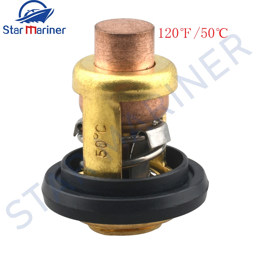 14586 Thermostat 50℃ 120℉ 120F For Mercury Outboard Motor 14586A Sierra 18-3549 Mallory 9-43014 Boat Engine Aftermarket Parts