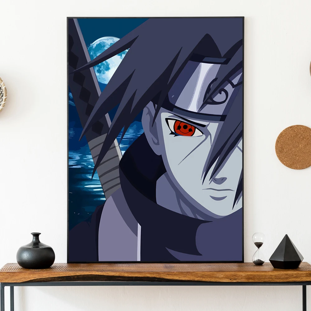 Anime Karakter Foto 'S Naruto Uchiha Madara Kerstcadeaus Wall Art Moderne Home Opknoping Klassieke Woonkamer Esthetische Poster