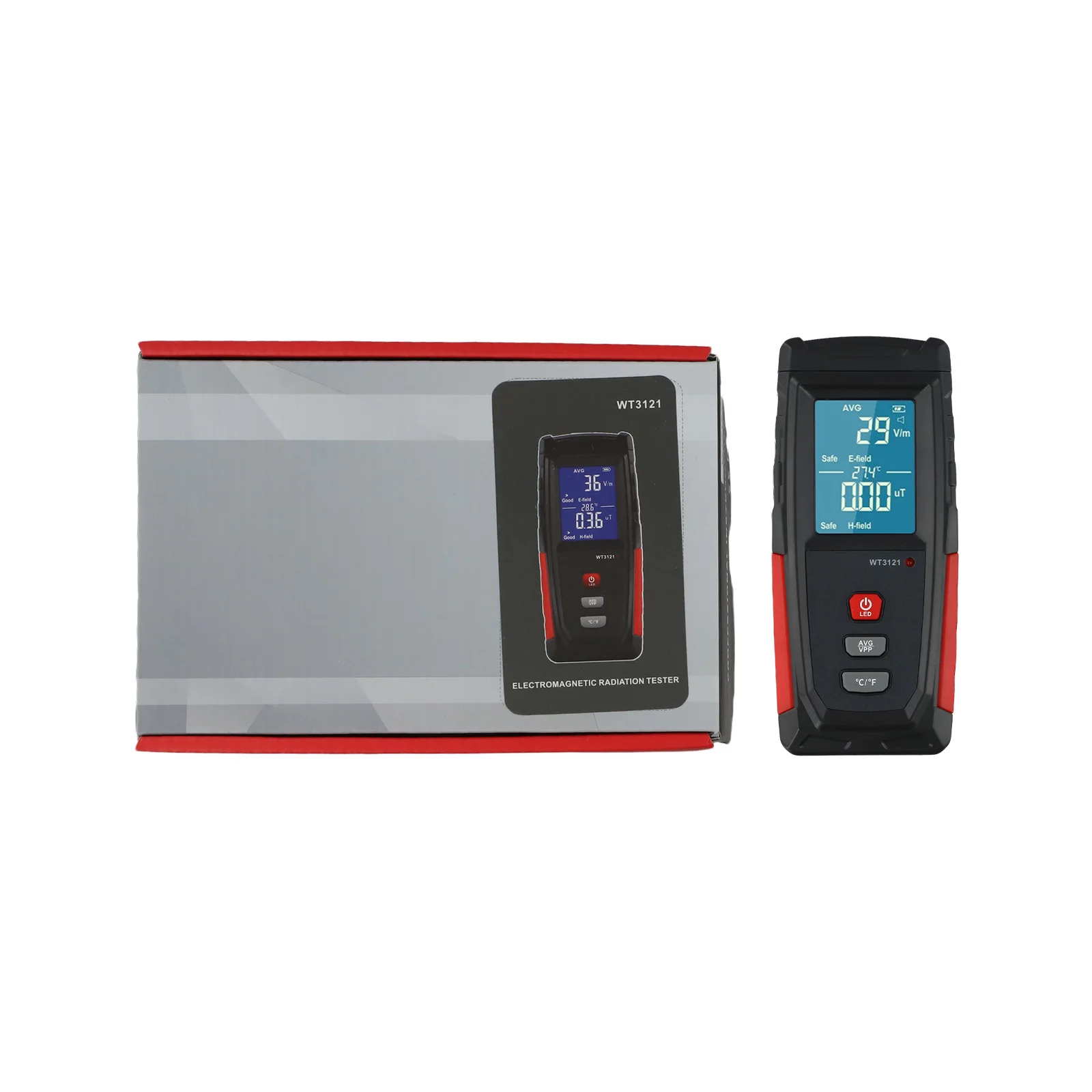 Advanced EMF Meter with Dual Functionality Rechargeable Electromagnetic Radiation Detector for Accurate Measurements