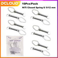 10pcs/Bag Dental Orthodontic Close Coil Spring 6/9/12mm NITI Elastic Medium/Light Force Ortho Materials Orthodogia Accessories