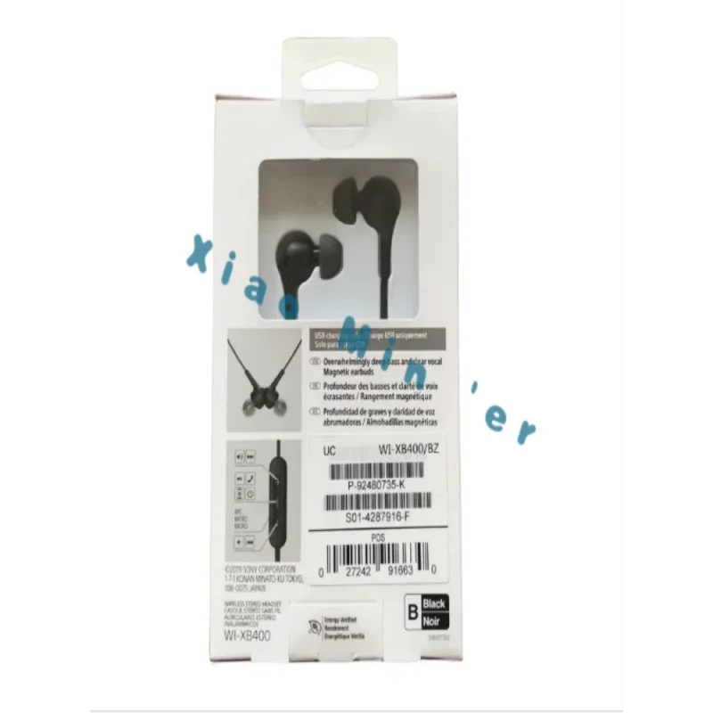 WI-XB400 Wireless In-Ear Extra Bass Headphones With Mic for Sony  Phone Call