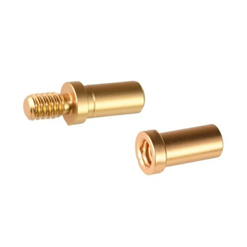 20CB 1 คู่อลูมิเนียมสกรูตัวเชื่อมต่อ 1/4 ชาย & หญิงตัวแปลงสกรูหัวไม่มีรอยต่อการเชื่อมต่อสำหรับหลอดคาร์บอนไฟเบอร์