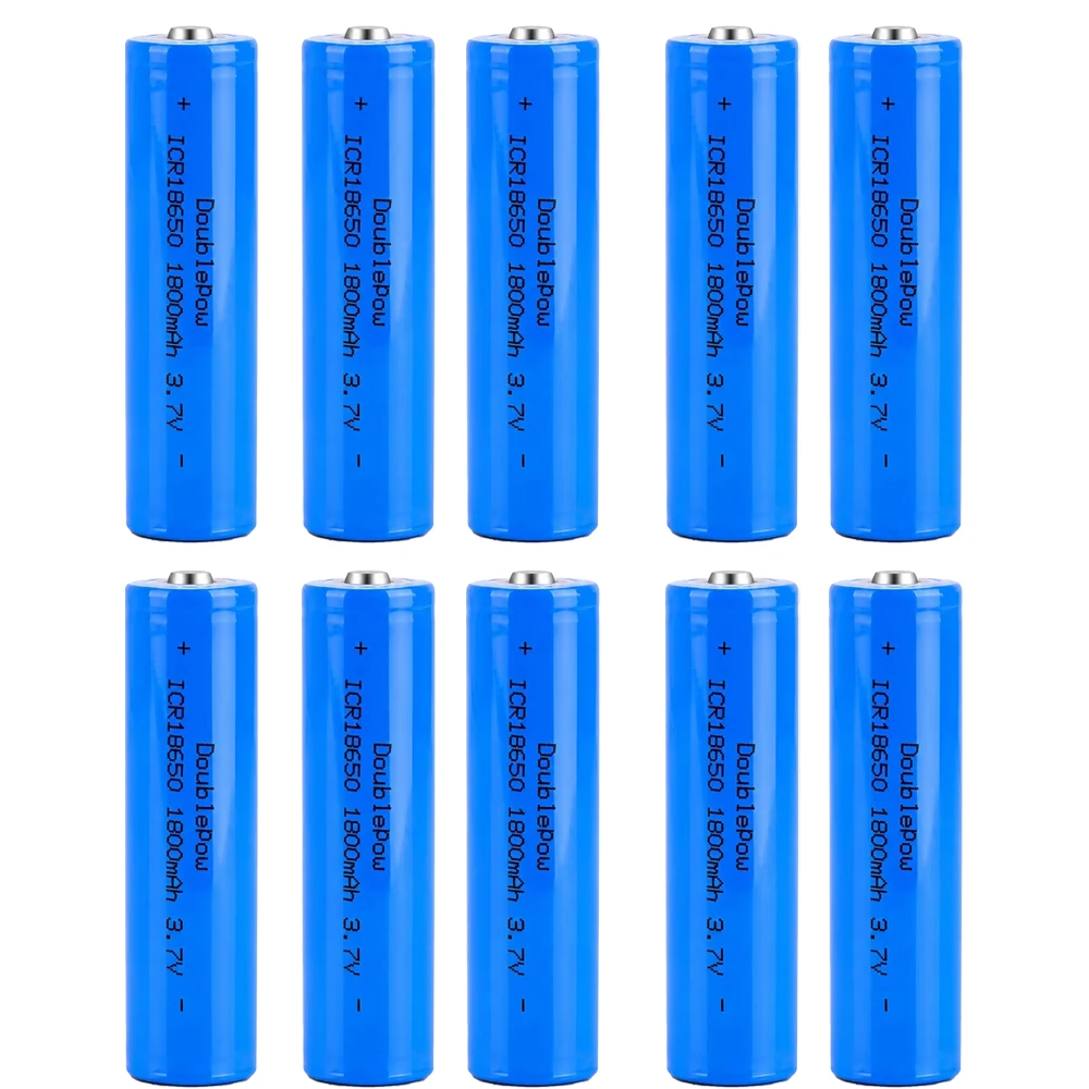 18650 Lithium Battery 3.7V 1800mAh Rechargeable Battery for Fan Flashlight Toys Bluetooth Speaker