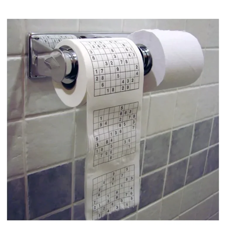 

New puzzle toilet paper roll paper, Sudoku toilet paper fun roll paper, Sudoku personalized roll paper, home hygiene paper