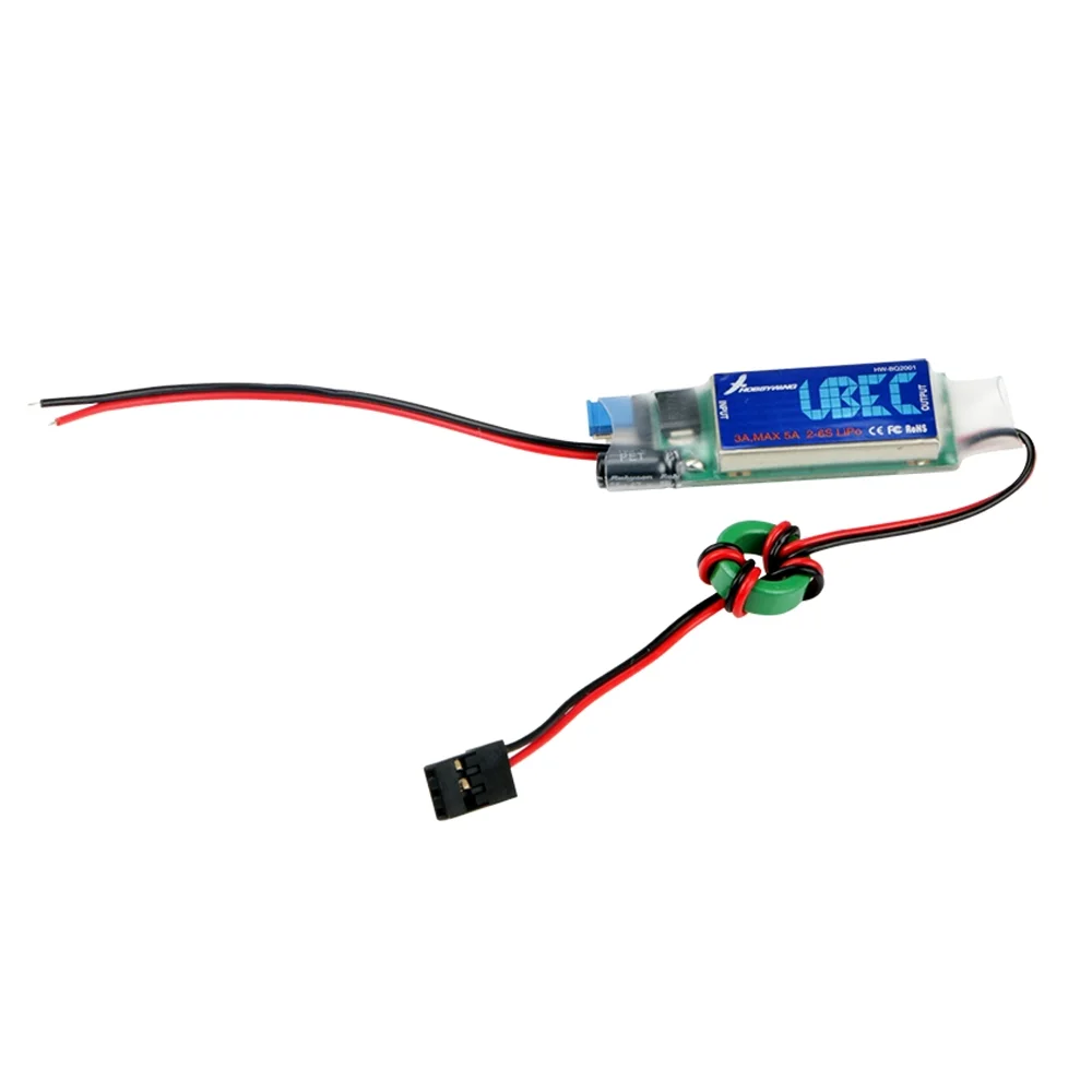 HobbyWing UBEC 3A 2-6S Receiver Power Supply Module Anti-interference Switch  5.5-26V For RC Fixed Wing Drone Car