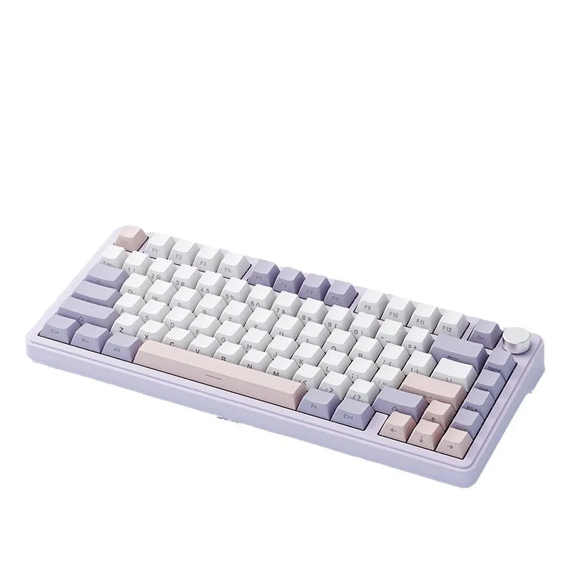 Xinmeng M75 Tastiera meccanica 81 tasti Tre modalità Hot Swap Schermo fai da te Lega di alluminio Rgb Retroilluminazione Periferiche di gioco Win/Mac