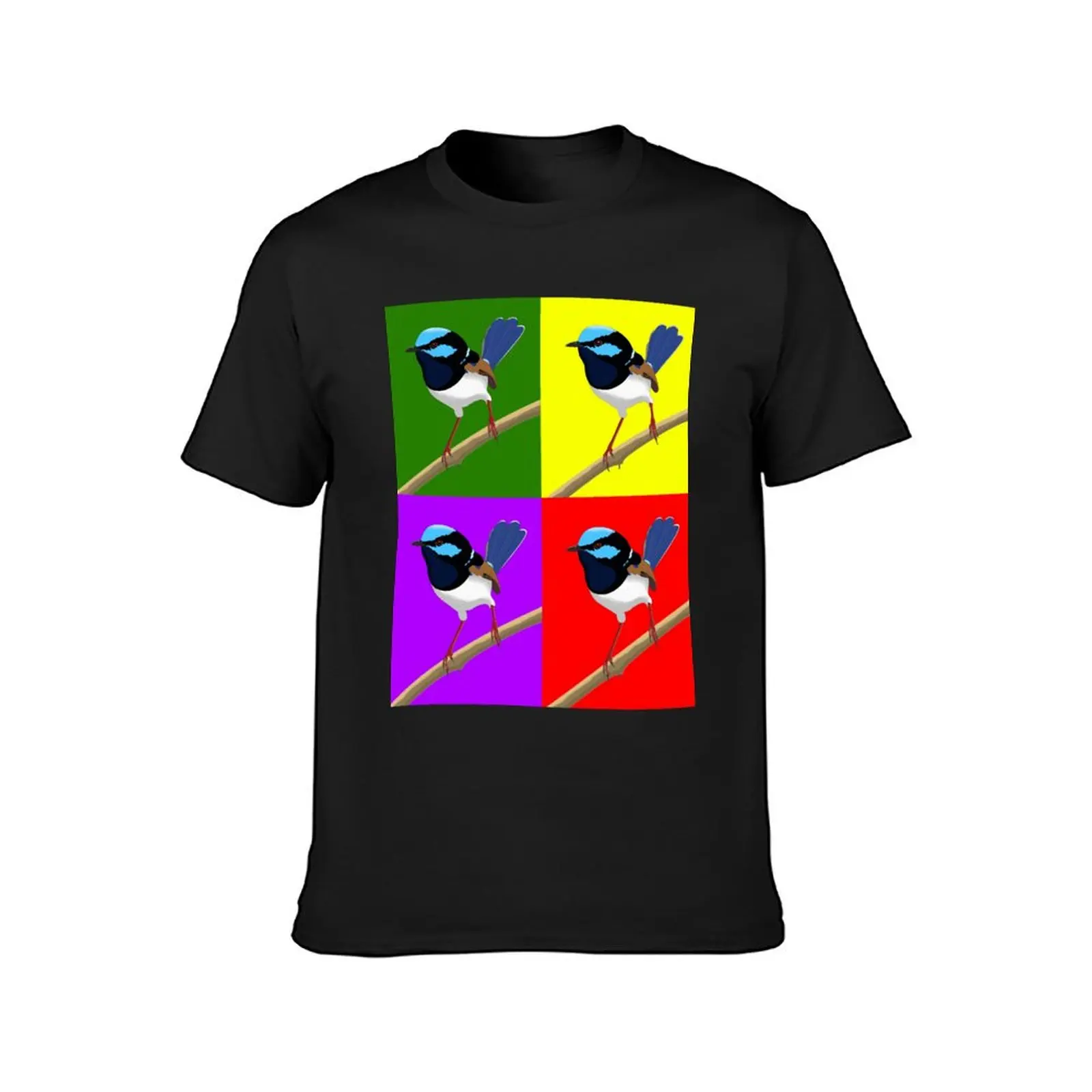 Superb Fairywren pop art style T-Shirt plus size tops shirts graphic tees tops for a boy heavyweight t shirts for men