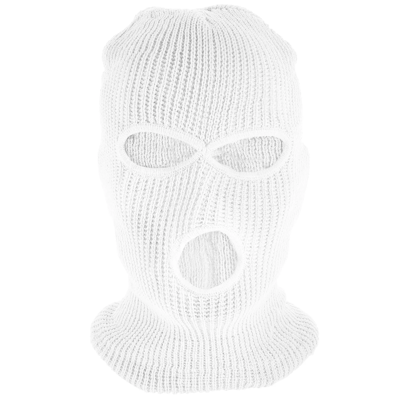 

Three Hole Wool Hat 3-hole Full Face Cover Ski Mask Ultraviolet Light Balaclava Knitted Yarn