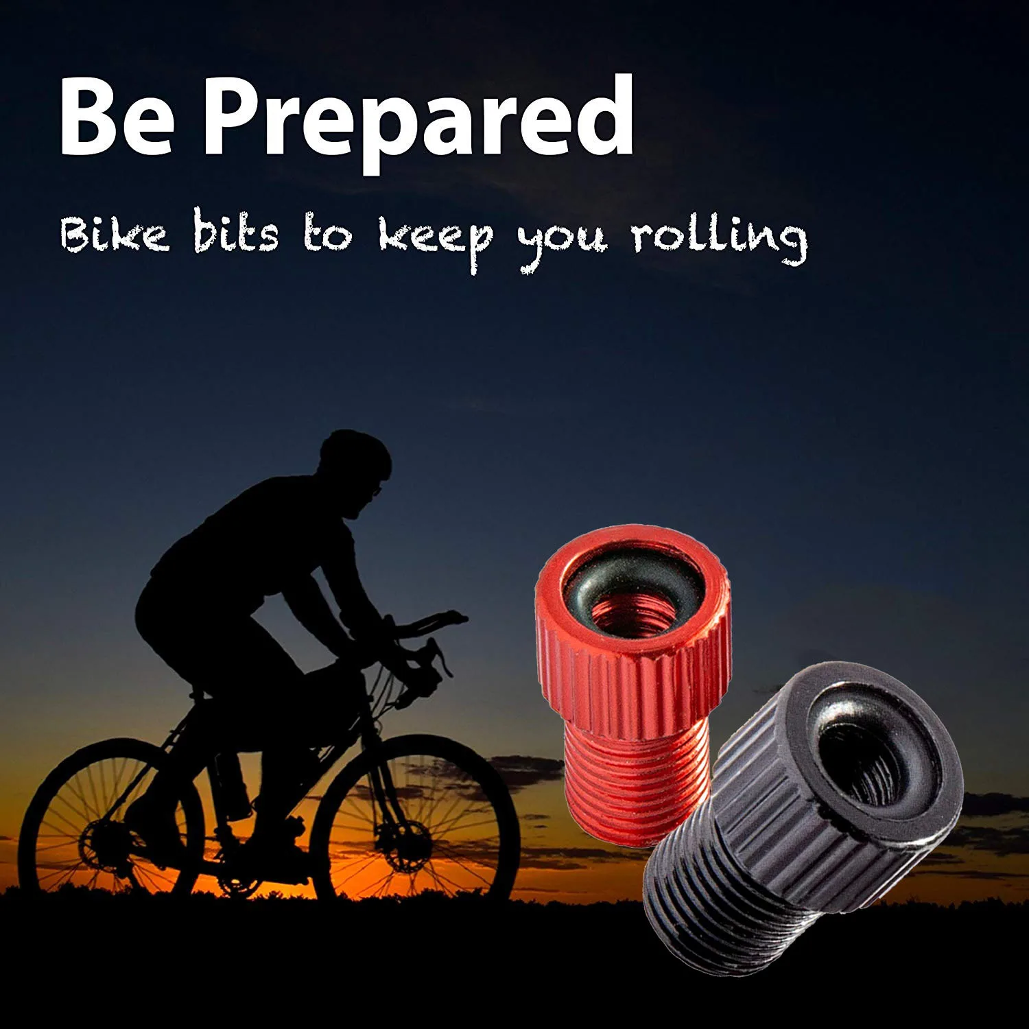 Leading-Edge-5Pc Aluminum Alloy Bike Valve Adapter Bike Inner Tube Caps Cover Adapter Racing Bicycle Inflate Tire Part