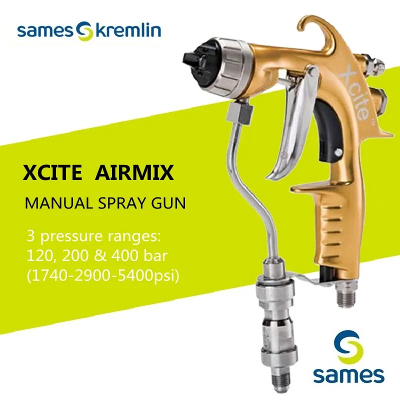 Sames-Kremlin Xcite120 Airmix Spray Guns,Xcite200 Painting Gun, Nozzle Need To Choose, Original From France, Stock Available