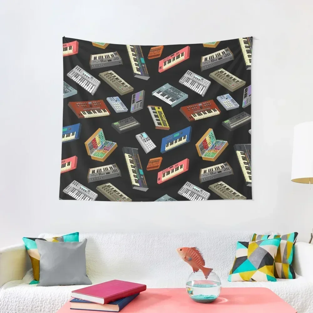 

Synthesizers Pixel Art Tapestry House Decorations Room Decore Aesthetic Aesthetics For Room Tapestry