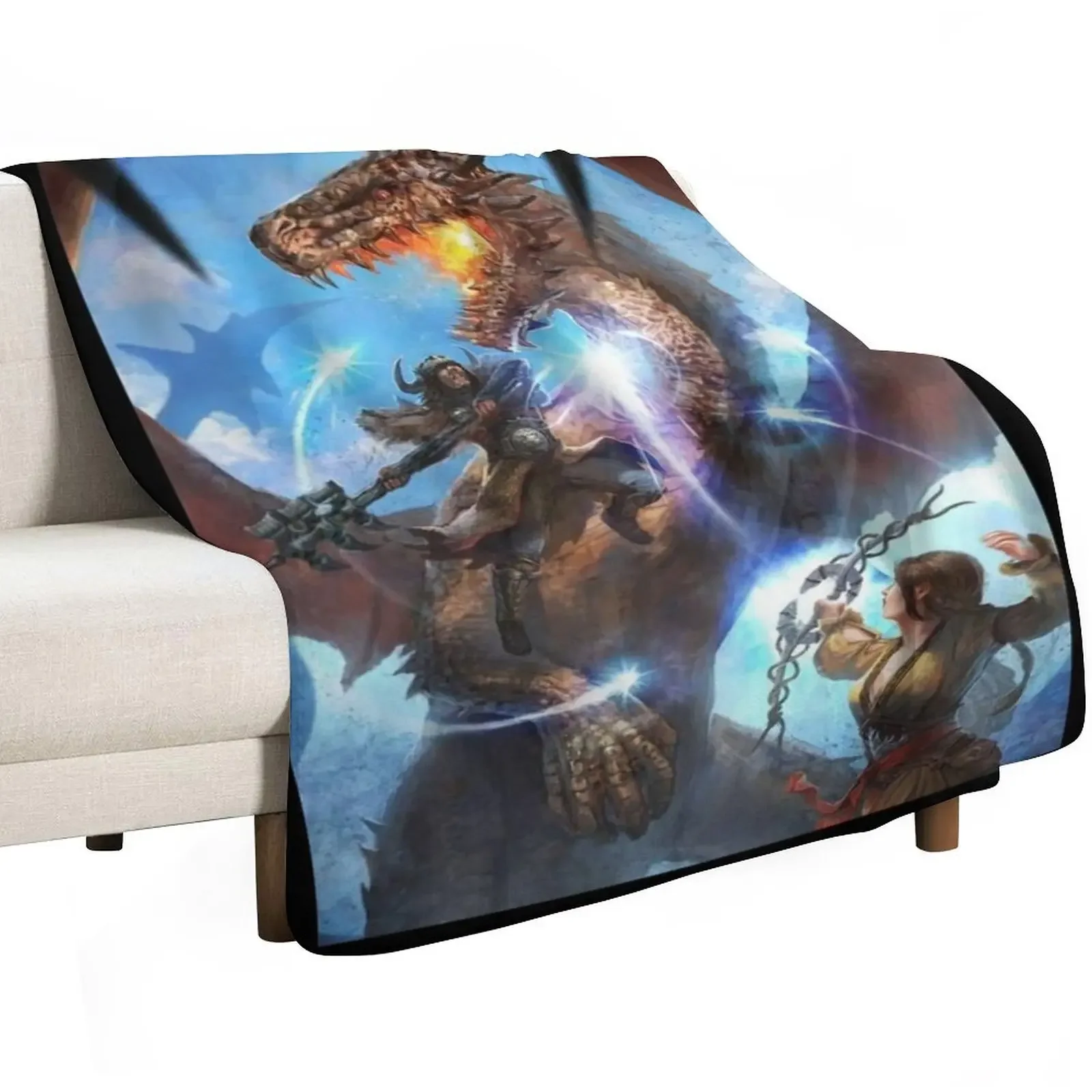 بطانية رمي Dragons Dogma 2 للأريكة، بطانيات شعر سياحية لبطانية السرير #2