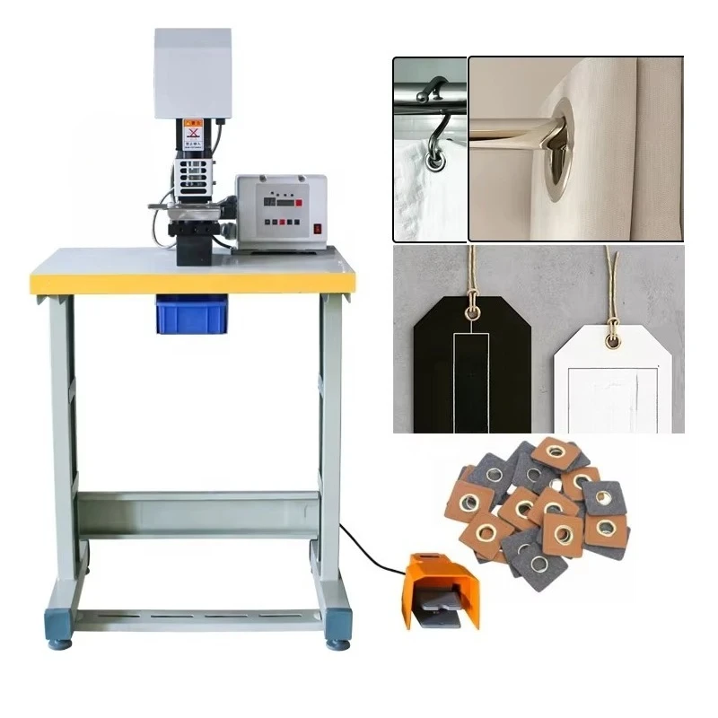 Garment Eyelets Rivets Parts Clothing Accessories Buttons Labels Automatic Pneumatic Grommet Riveting Punching Machines