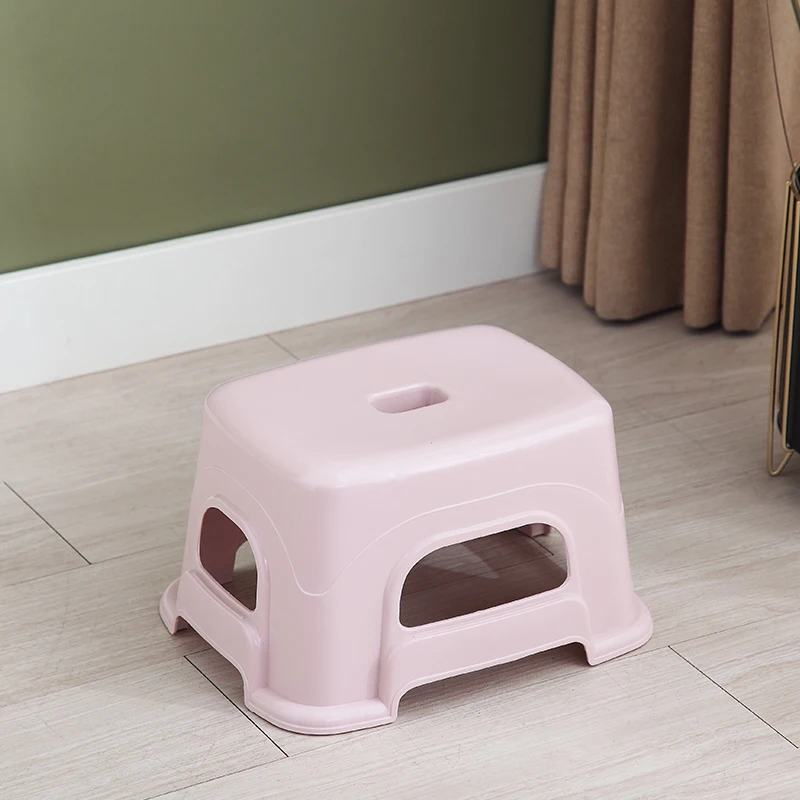 

household bathroom, Plastic children's thickened low stool, living room, Nordic anti slip rubber stool, bench, small stool