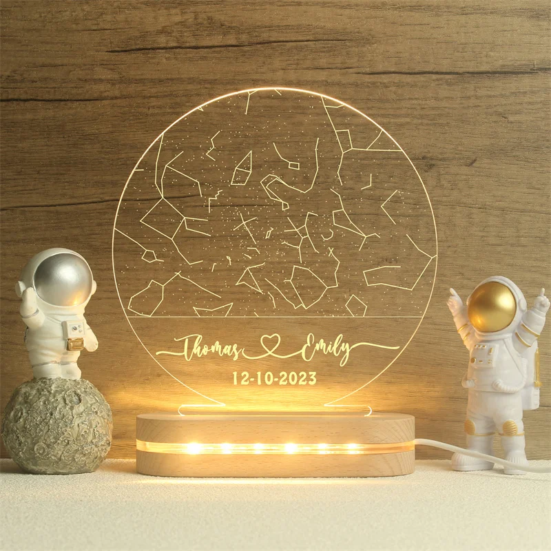 

The Day You Were Born Star Map Night Light,Personalized Birthday Gift ,1st 2nd 3rd 13th 16th 18th 21st Birthday Gift