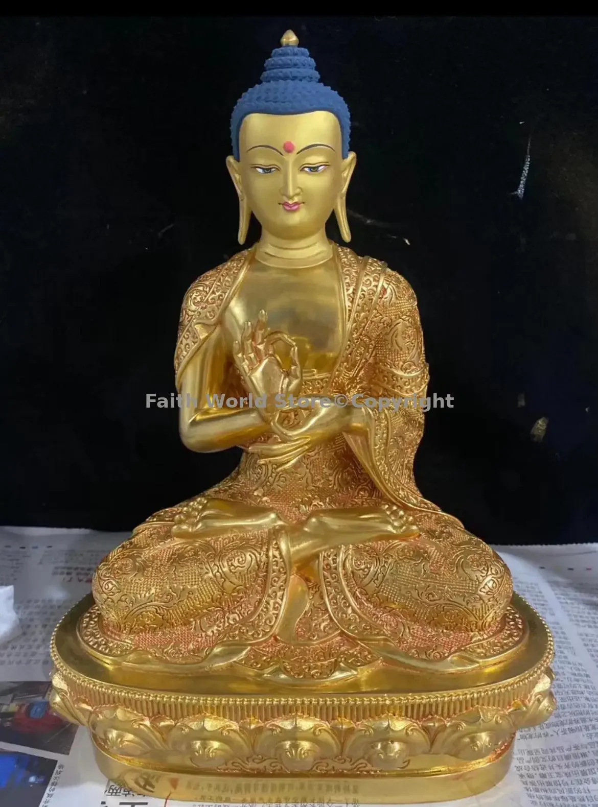 Buddhist Supplies Rare Buddha statue Buddha Dipamkara Dharma Sangha Dharmakaya Greco Buddhist worship invocation Temples altar