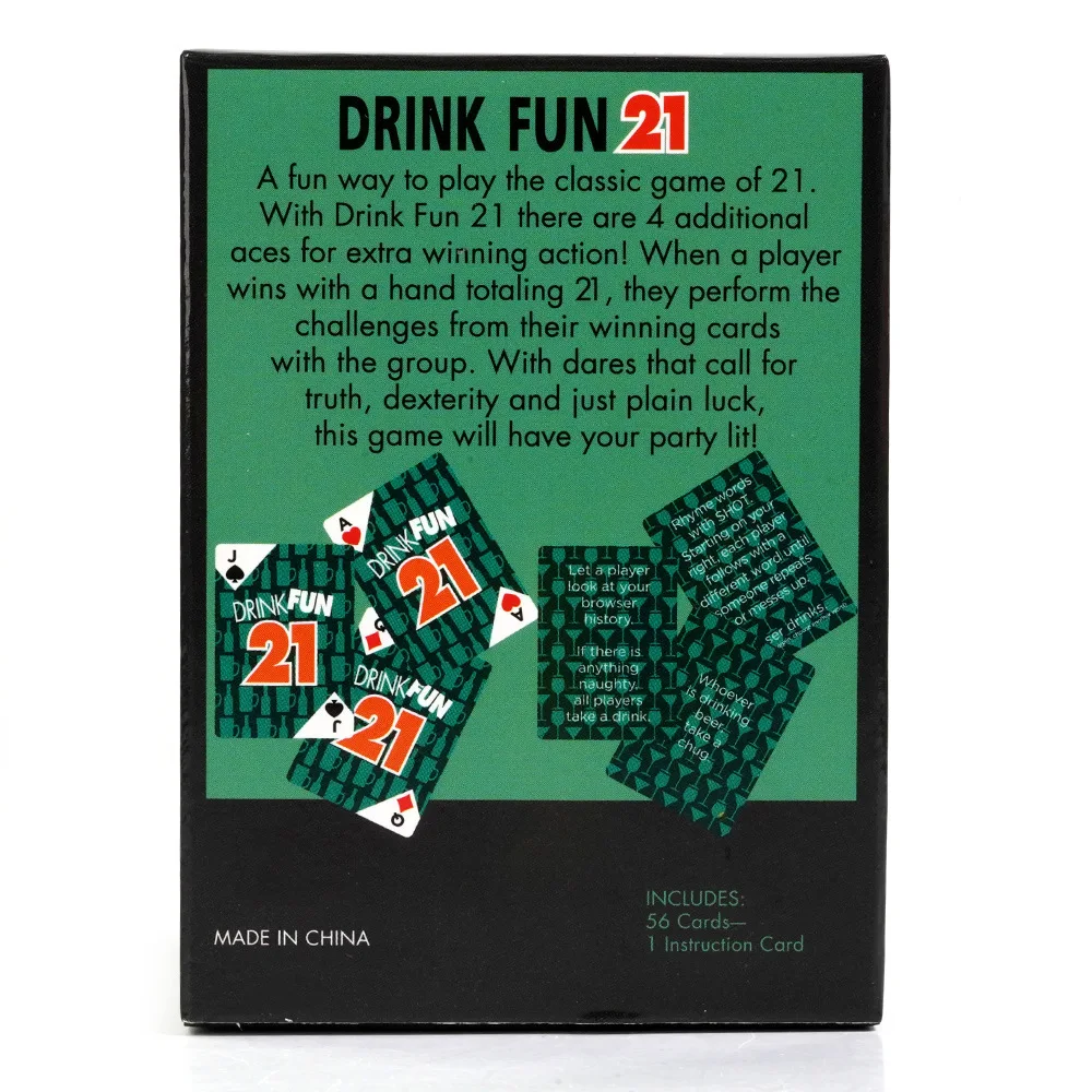 All English Drink fun 21 board games 2-8 friends Party games for Adults couples SEX fun Drunk in love card games