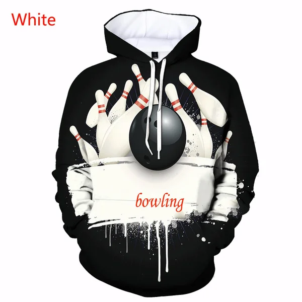 

2023 Popular Sport Bowling Hoodie Fashion Hoodies Men Women 3D Print Sweatshirt Couple Wear Tops