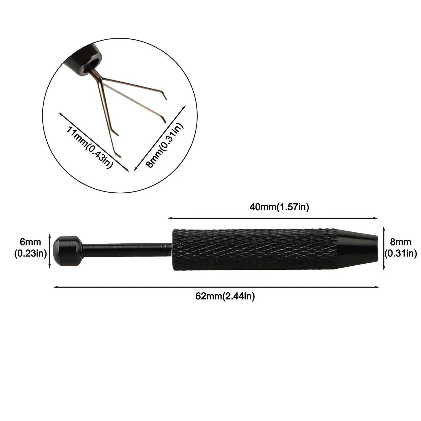 4 Claw Jewelry Grabber Tool Electronic Component Grabber Gems Prong Chip Gripper Tweezer Pick Up Pen Electronic Repair Hand Tool