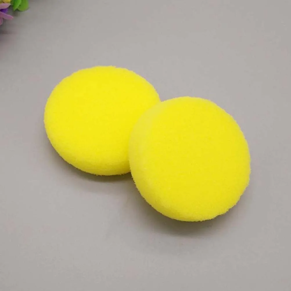 

20 Pcs Circular Brush Sponge Set Paint Kids Painting Tools Yellow for Art Projects