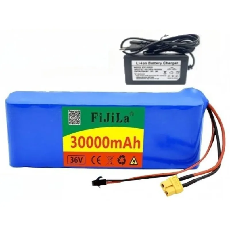 Air Transport 36V 10S2P 30Ah 18650 Lithium Ion Battery Pack Built-in BMS for Power Scooter Electric Bicycle Li-ion Batteries